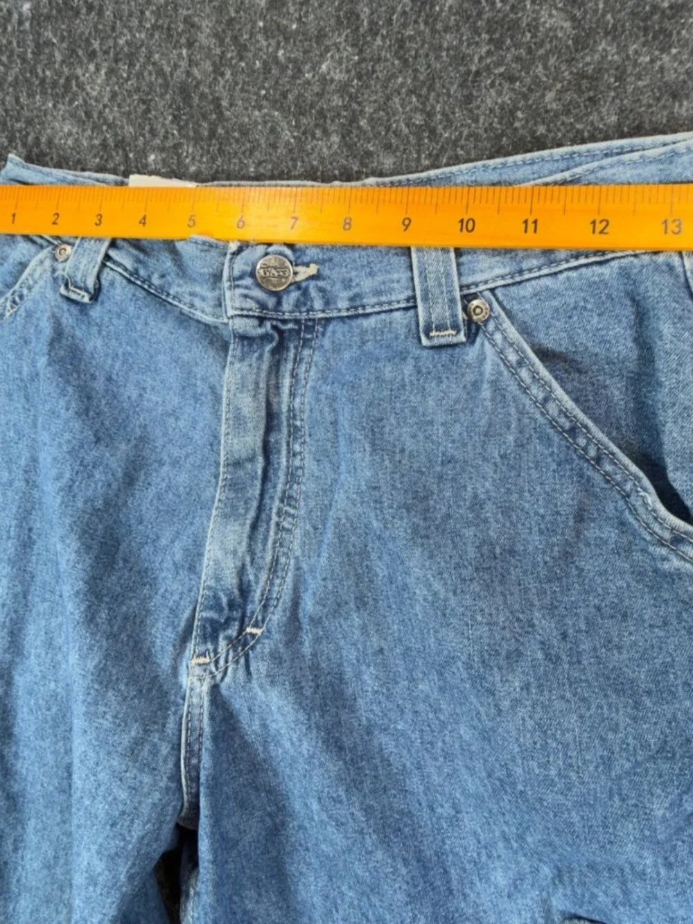 Lee Pipes Cargo Shorts Boys M Retro Stone Denim Wide Leg Vintage Y2K Skater NWT